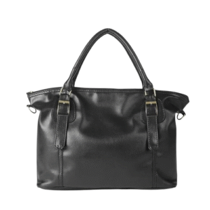 Classic Black Fixed Handles Handbag