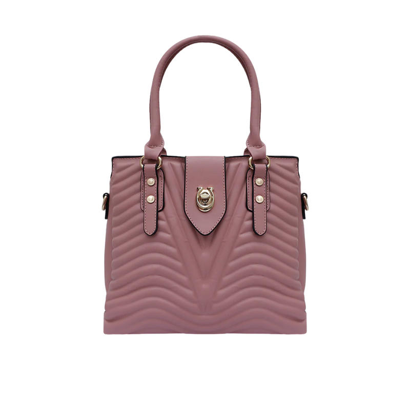 Elegant Sleek Design Pink Shoulder Bag