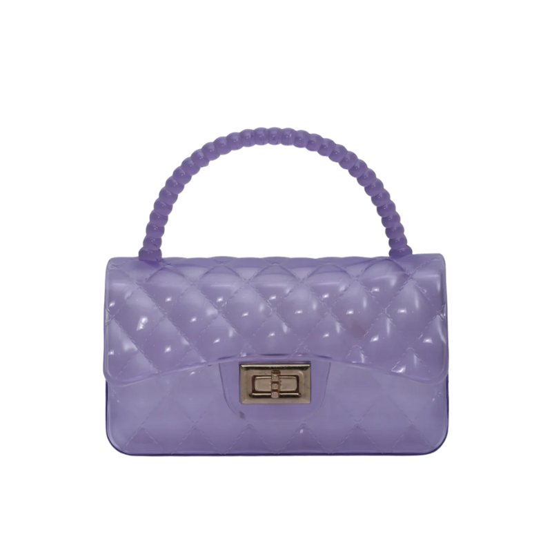 Stylish Purple Boxy Design Bag